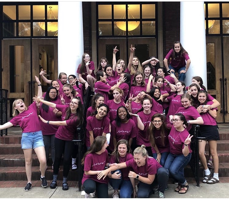 Students and chaperones gather together one final time on the last day of the Girls Retreat in October. This years theme was renew, and the weekend at Camp Hidden Lake in Dahlonega featured student-lead talks centered around this theme.