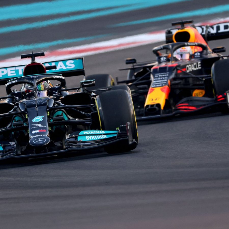 Max Verstappen and Lewis Hamilton battle for the championship on December 12 in Abu Dhabi.