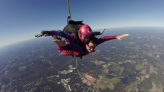 Senior Baxter Petersen skydives for the first time to celebrate his 18th birthday. 
