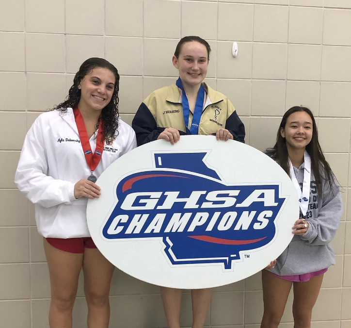 Senior Julia Herring wins 4th consecutive state diving title