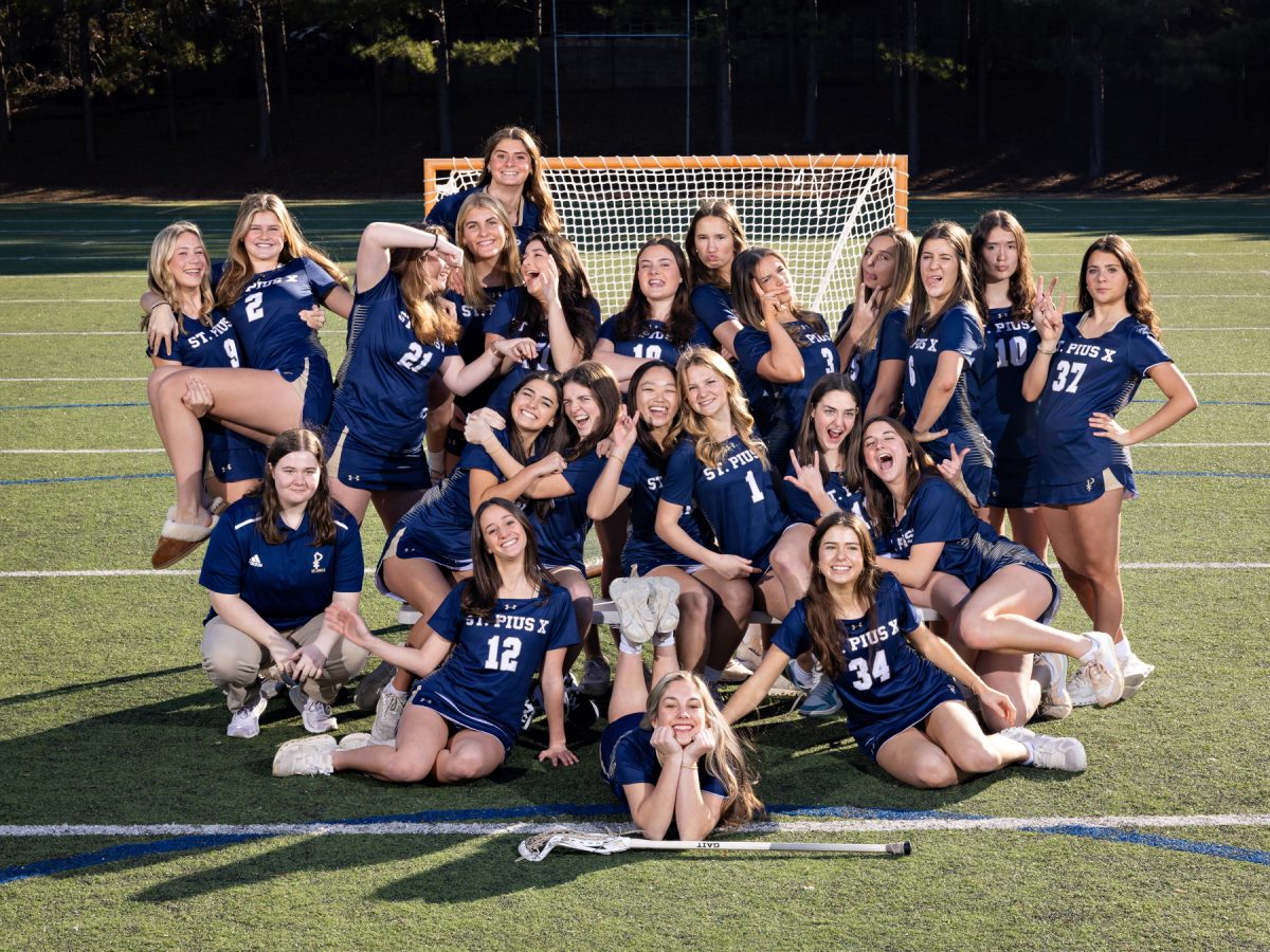 The girls lacrosse team started a new tradition this season: B-tags. Similar to Secret Santa, each girl anonymously gives her B-tag treats before games. Photo courtesy of Art of Life